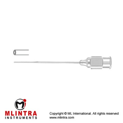 Lacrimal Cannula Straight Stainless Steel, Gauge 23